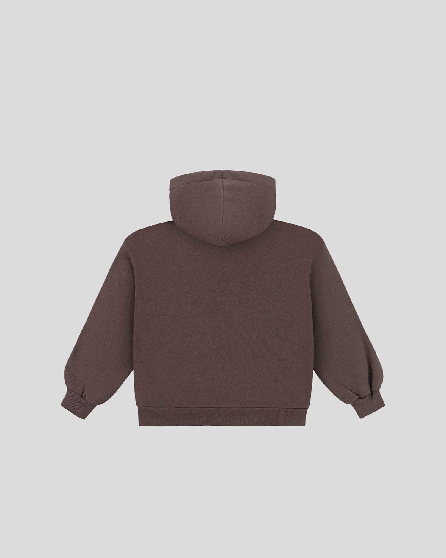 Brown frotte hoodie