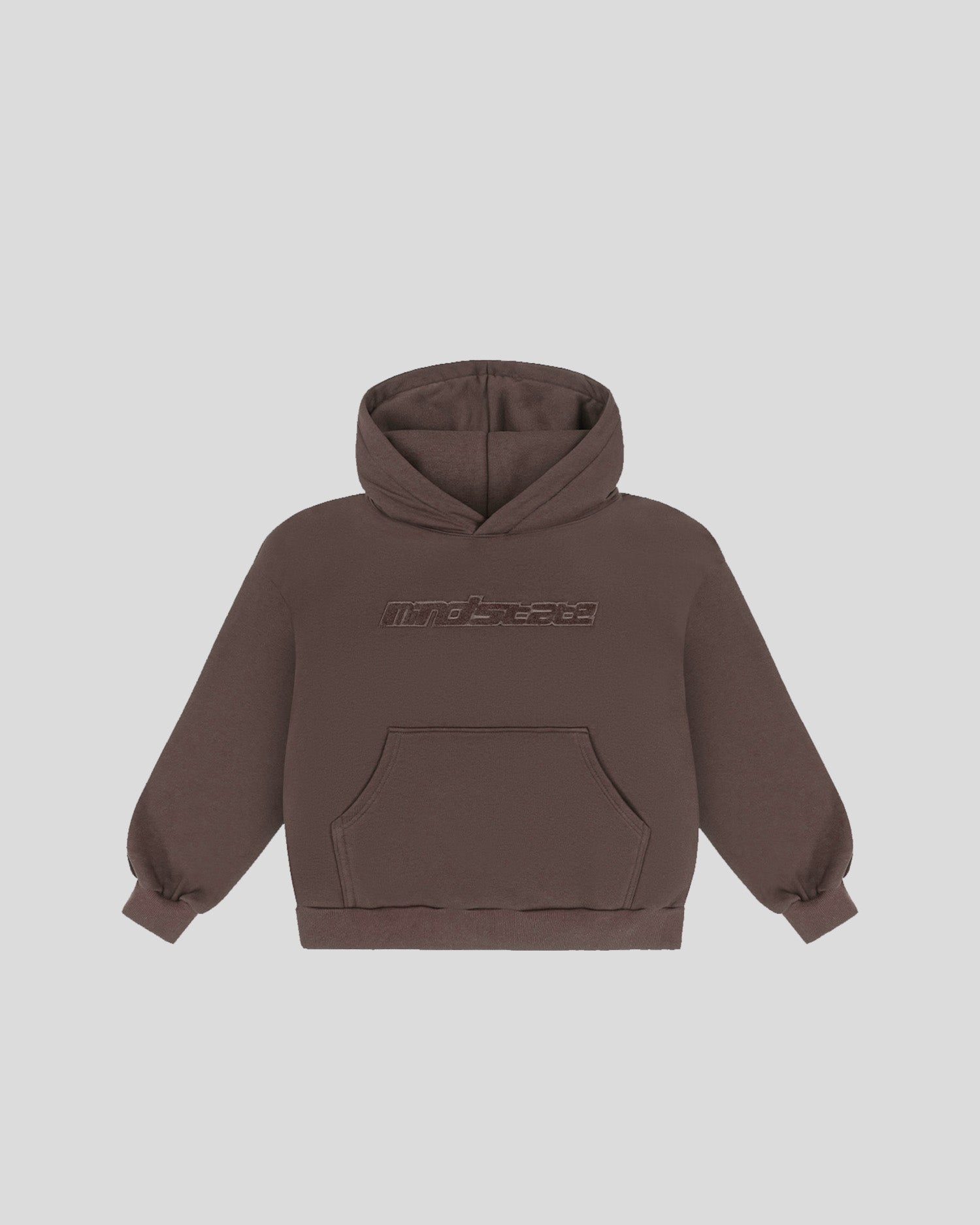 Brown frotte hoodie