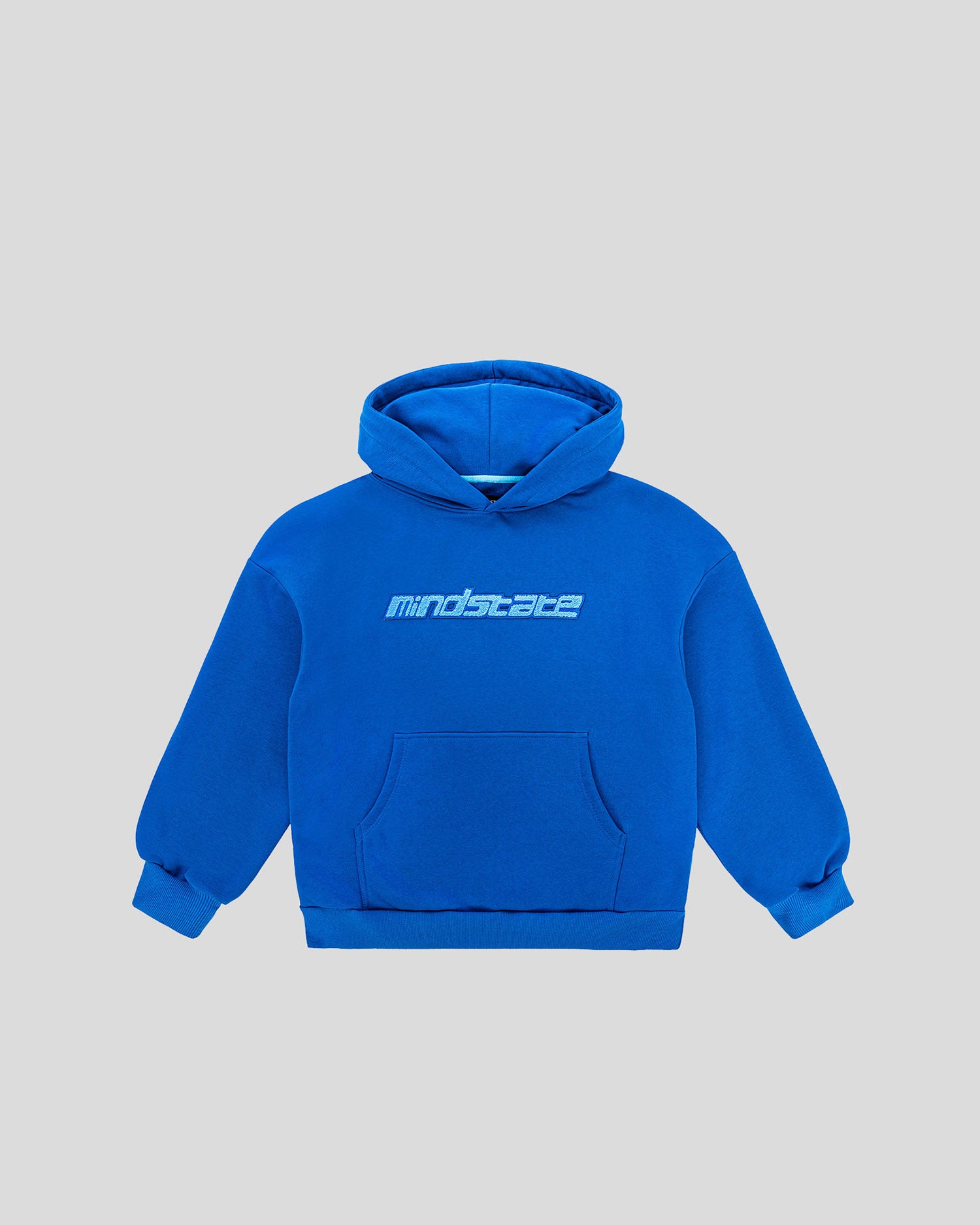 Dark blue frotte hoodie