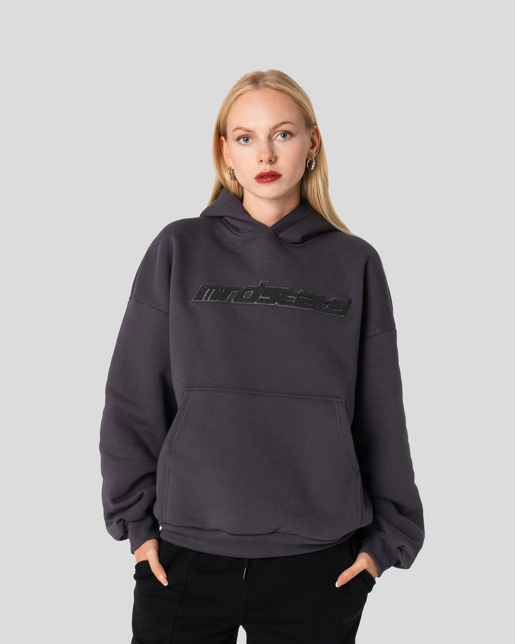 Graphite frotte hoodie
