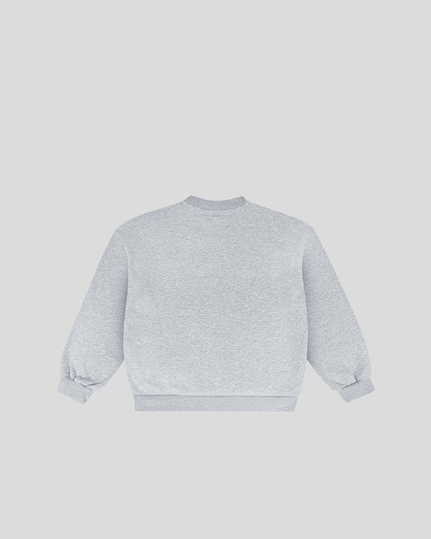 Gray frotte crewneck