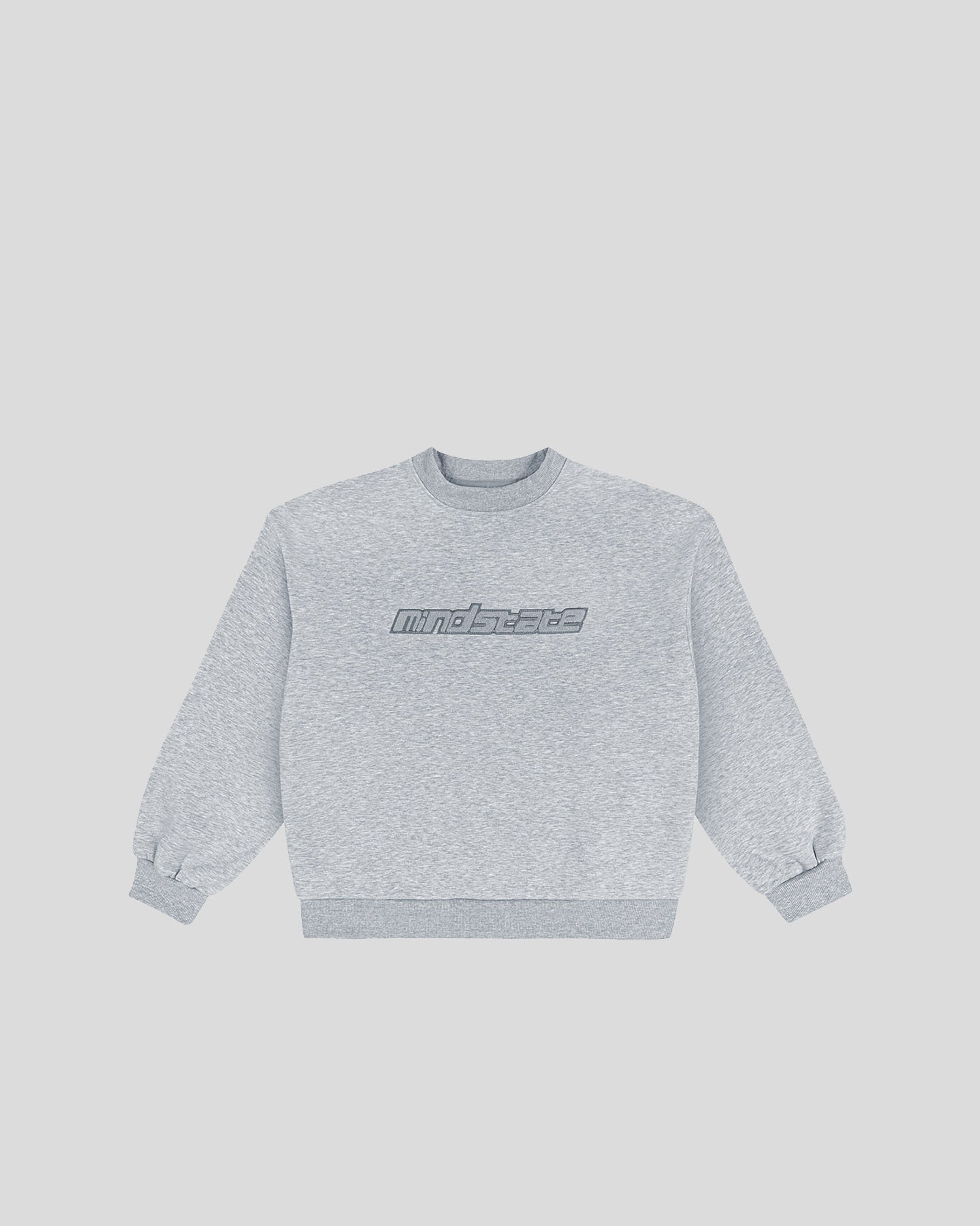 Gray frotte crewneck
