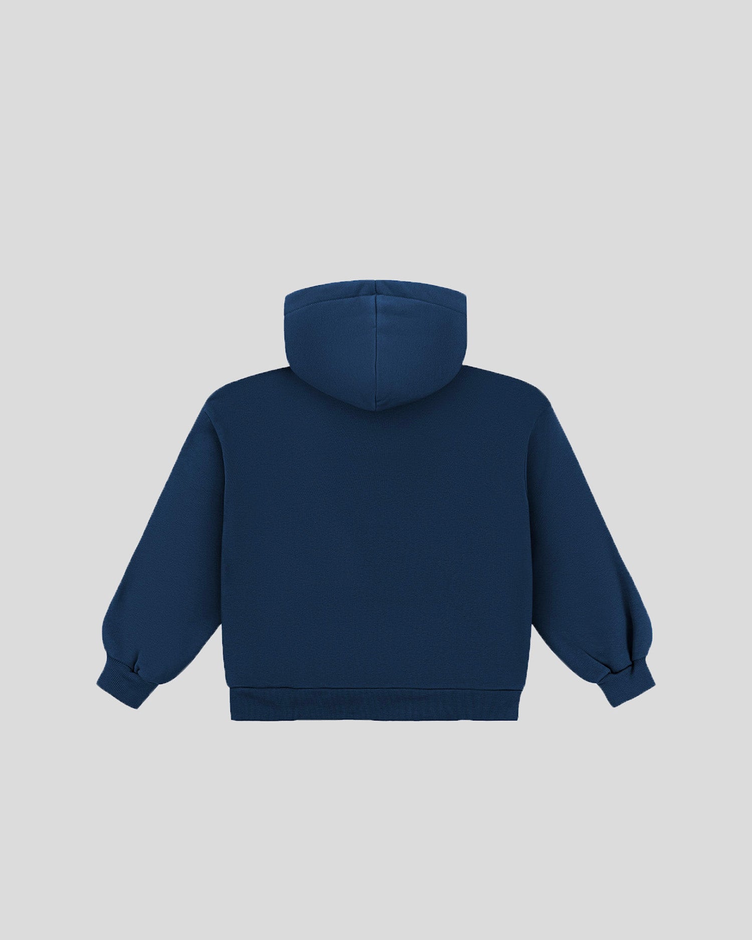 Navy blue frotte hoodie