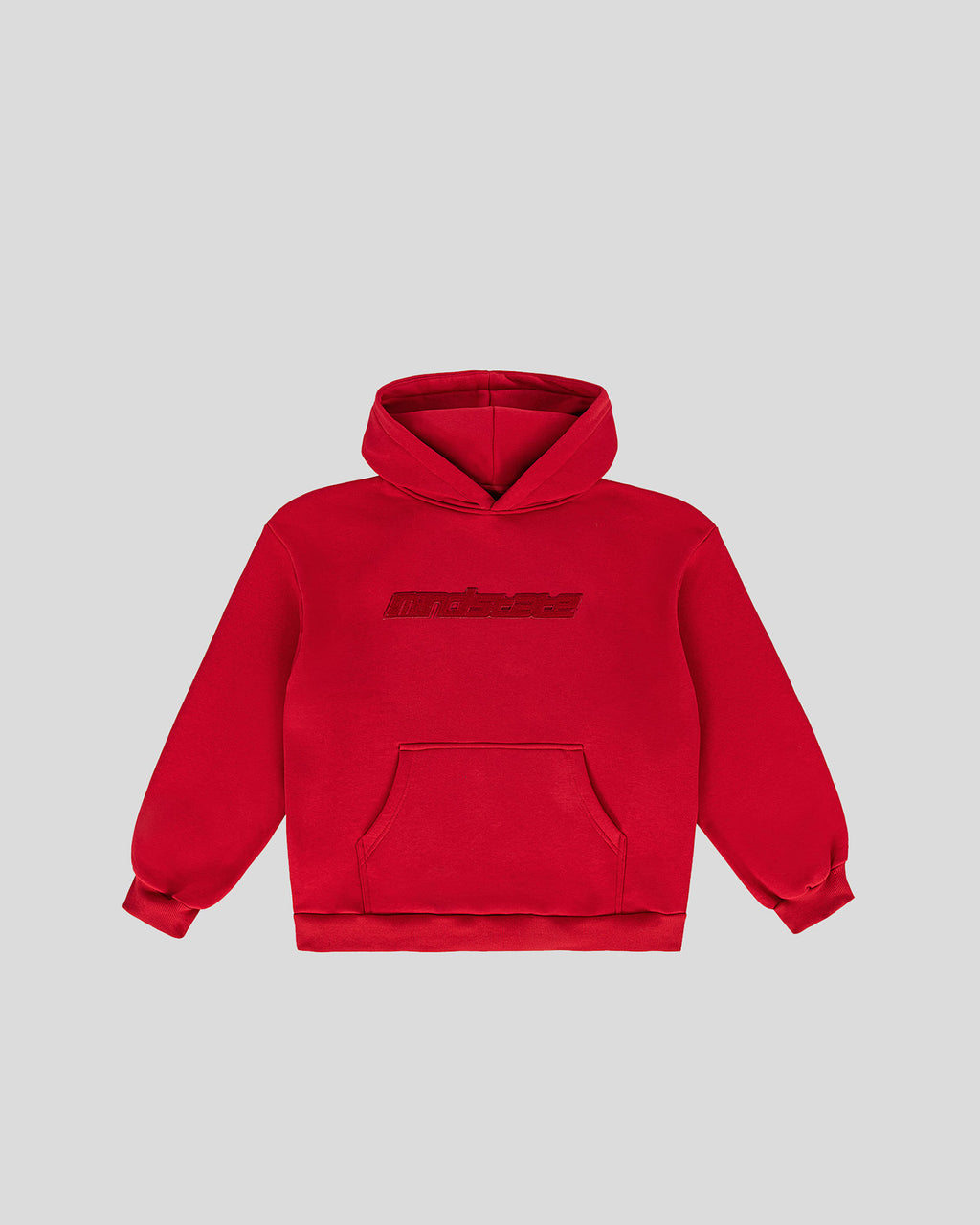 Red frotte hoodie