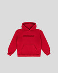 Red frotte hoodie